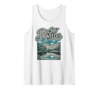 Retro Rocky Mountains National Park Vintage Style 80s Canotta