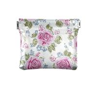 Retro Rose Antiche Pesca Moda Delle Donne di Cuoio Della Moneta Della Moneta Borsa Impermeabile Oggetti Personali Organizzatore per Le Donne mon