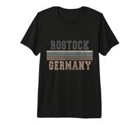 Retro Rostock Germania Maglietta Premium