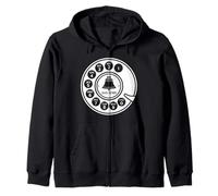 Retro Rotary Quadrante Telefono Classico Vintage Felpa con Cappuccio