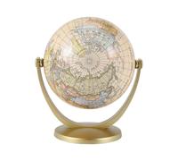 Retro Rotating World Globe Earth Antique Home Office Desktop Decor Geography Educational Learning Map School Supplies