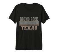 retrò Round Rock Texas Maglietta Premium