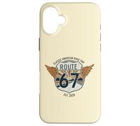 Retro Route 67 Parodia Meme divertente Custodia per iPhone 16 Plus