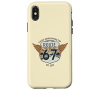 Retro Route 67 Parodia Meme divertente Custodia per iPhone X/XS