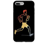 Retro Running Guy Sketch Atleta in esercizio Custodia per iPhone 7 Plus/8 Plus