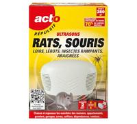 Retro rus3 - Repellente ultrasuoni per ratti / topi / ghiri, 280 m2