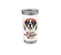 Retro Saint Bernard Mom St. Bernard Bicchiere termico in acciaio inox doppia parete