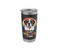 Retro Saint Bernard Mom St. Bernard Bicchiere termico in acciaio inox doppia parete