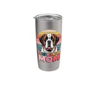 Retro Saint Bernard Mom St. Bernard Bicchiere termico in acciaio inox doppia parete