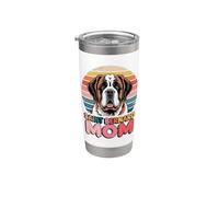 Retro Saint Bernard Mom St. Bernard Bicchiere termico in acciaio inox doppia parete