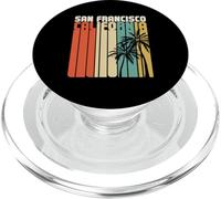 Retro San Francisco California Surf Vintage Spiaggia Dorato PopSockets PopGrip per MagSafe