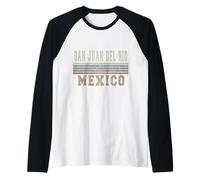 Retro San Juan del Río Messico Maglia con Maniche Raglan