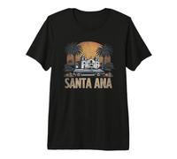 Retro Santa ANA Paesaggio Vintage Souvenir Maglietta Premium