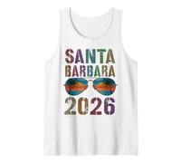 Retro Santa Barbara 2026 Vacanza Surf Viaggio Corrispondenza Canotta