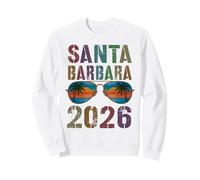 Retro Santa Barbara 2026 Vacanza Surf Viaggio Corrispondenza Felpa