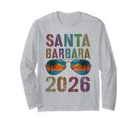 Retro Santa Barbara 2026 Vacanza Surf Viaggio Corrispondenza Maglia a Manica