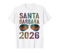 Retro Santa Barbara 2026 Vacanza Surf Viaggio Corrispondenza Maglietta