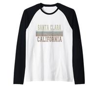 retrò Santa Clara California Maglia con Maniche Raglan