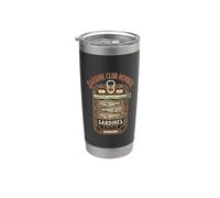 Retro Sardine Tin Tin Tin Pesce Graphic Design Bicchiere termico in acciaio inox doppia parete