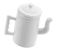 Retro scala 1/12 case delle bambole in metallo caffettiere coperchio incernierato mobili da cucina in miniatura elemento decorativo retrò in miniatura caffè