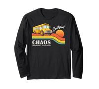 Retro School Bus Driver Certified Chaos Transport Technician Maglia a Manica