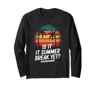 Retro School Nurse Summer Break Vacation Funny Nursing Humor Maglia a Manica
