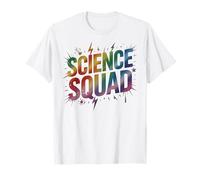 Retro Science Squad Fisica Team Impara STEM Nerd Tech Lab Maglietta