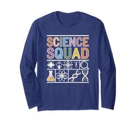 Retro SCIENZA SQUAD Insegnante Crew Pensare STEM Geek STEAM Maglia a Manica