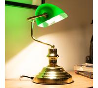 Retrò Scrittura Tavolo Lampada Antico Lavoro Camera Banchiere Luce Ufficio Green [EEK: Non valutato]
