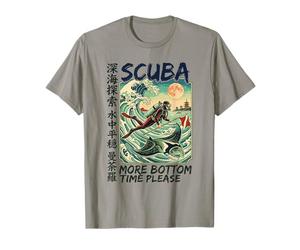 Retro Scuba Diving Stingray Divertente Gioco di Parole Maglietta