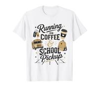 Retro Scuola Pickup caffè Mamma Mattina Run Vibe Maglietta