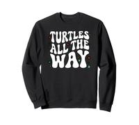 Retro Sea Turtle Turtles all The Way Oceans Lover Felpa