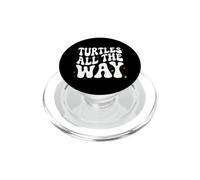 Retro Sea Turtle Turtles All The Way Oceans Lover PopSockets PopGrip per MagSafe