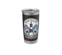 Retro Sea's Calling Sailorcore Fishermencore Bicchiere termico in acciaio inox doppia parete