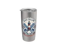 Retro Sea's Calling Sailorcore Fishermencore Bicchiere termico in acciaio inox doppia parete