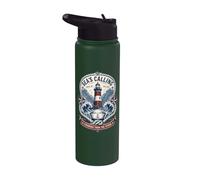 Retro Sea's Calling Sailorcore Fishermencore Stainless Steel Insulated Water Bottle