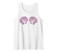 Retro Seashells Bra Beach Retro Seashell Estate Donna Canotta