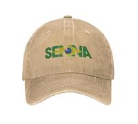 retrò Senna con Bandiera Brasiliana Berretto da Baseball Uomo Donna Denim Copricapo Ayrton Brasile attività all'aperto Regolabile Fit Caps Cappello
