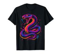 Retro Serpente Serpente Cyber Viper Rettile Arte Maglietta