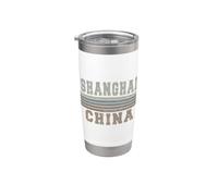 Retro Shanghai Cina Bicchiere termico in acciaio inox doppia parete