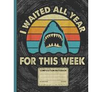 Retro Shark Notebook for Summer Break, Ocean Fans, Students, Teachers, and Shark Week Lovers