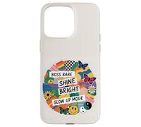 Retro Shine Bright Positive Pattern Carino Floreale Yin Yang Custodia per iPhone 15 Pro Max