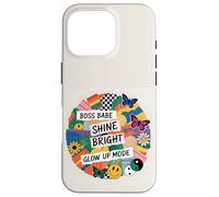Retro Shine Bright Positive Pattern Carino Floreale Yin Yang Custodia per iPhone 16 Pro
