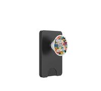 Retro Shine Bright Positive Pattern Carino Floreale Yin Yang PopSockets PopWallet per MagSafe