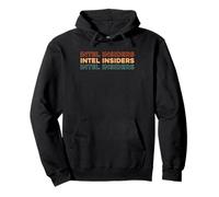 Retro Sicurezza Squadra Vintage Ufficiale Dell'intelligence Felpa con Cappuccio