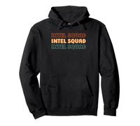 Retro Sicurezza Squadra Vintage Ufficiale Dell'intelligence Felpa con Cappuccio