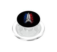 Retro Silhouette Eiffel Tower Paris France Travel Souvenir PopSockets PopGrip per MagSafe