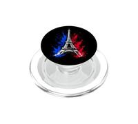 Retro Silhouette Eiffel Tower Paris France Travel Souvenir PopSockets PopGrip per MagSafe