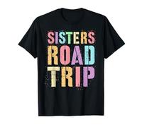 Retro Sisters Road Trip Besties Vacanza Surf Spiaggia Maglietta