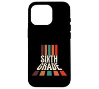 Retro Sixth Grade Teacher Back To School Custodia per iPhone 16 Pro
